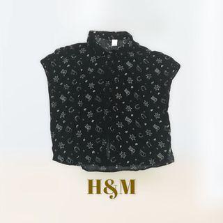 #SelaluUntung H&M Black Shirt Short Sleeves