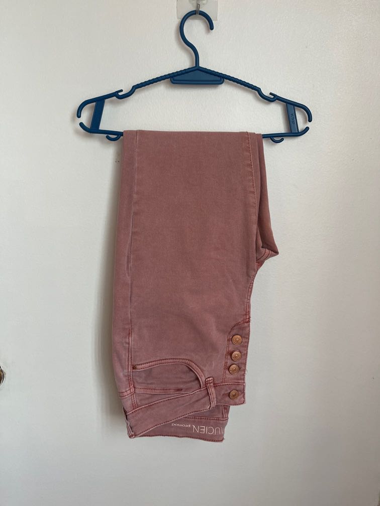 PROMOD DUSTY ROSE JEANS FLY BUTTON 