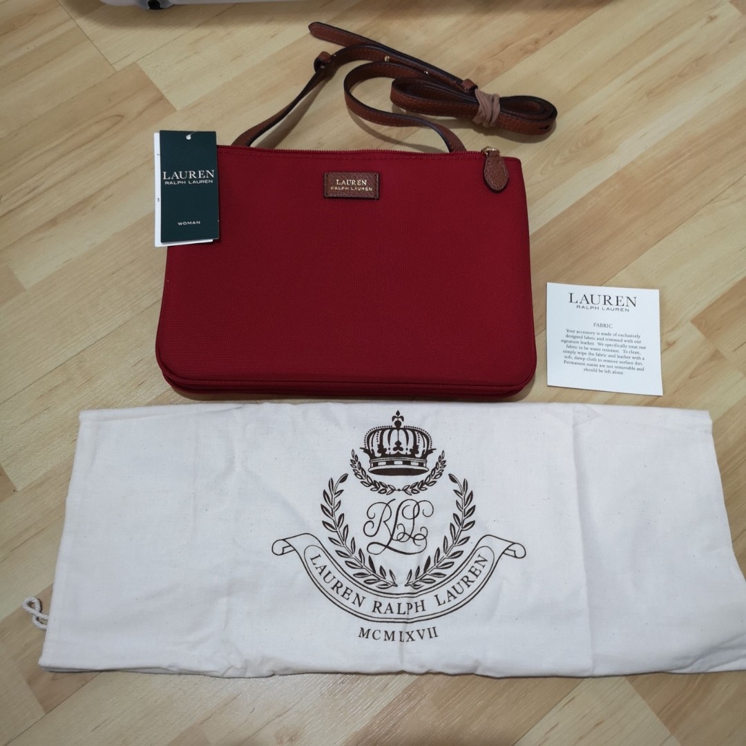 BNWT Ralph Lauren Chadwick Double Zip crossbody, Women's Fashion, Bags