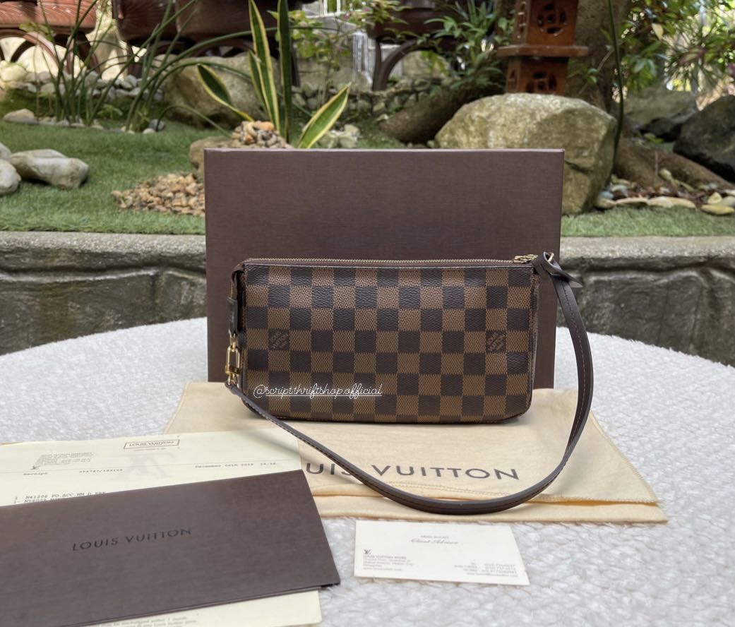 Damier Ebene Strap for Louis Vuitton Pochette Accessoires – Timeless Vintage  Company