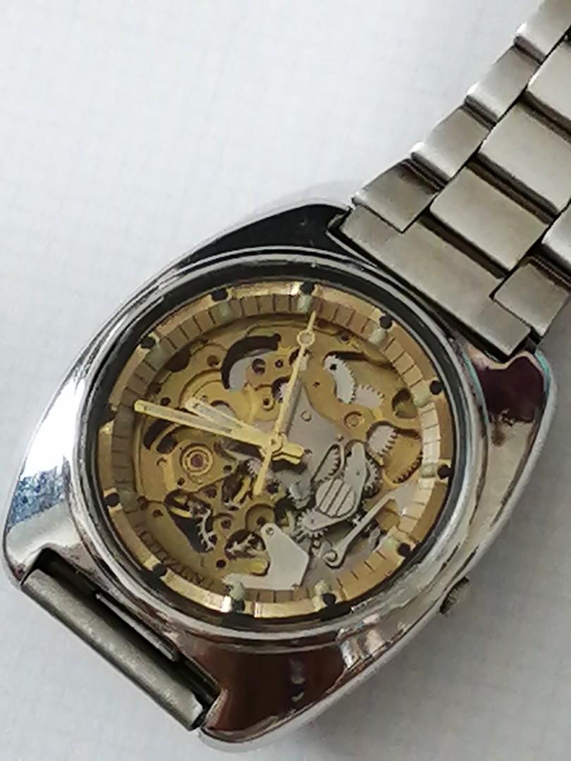 744 Rare Citizen Skeleton Automatic 36mm Men s Fashion Watches