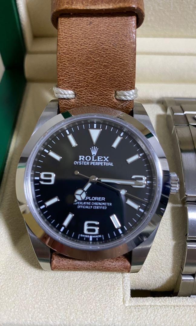 Rolex Explorer1 39mm Ref 214270, Luxury, Watches on Carousell