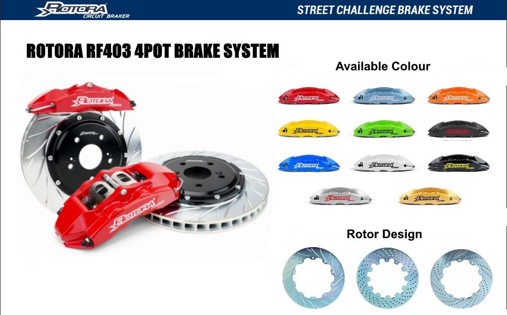 Rotora Lightweight Performance Brake kit Brake System 6pot 4pot