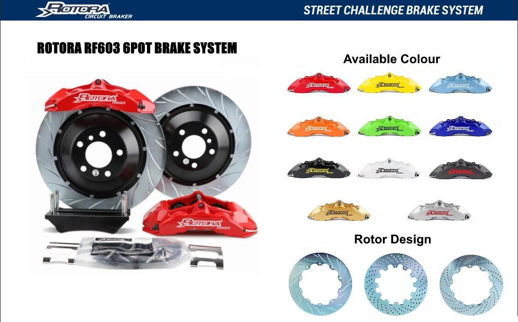 Rotora Lightweight Performance Brake kit Brake System 6pot 4pot