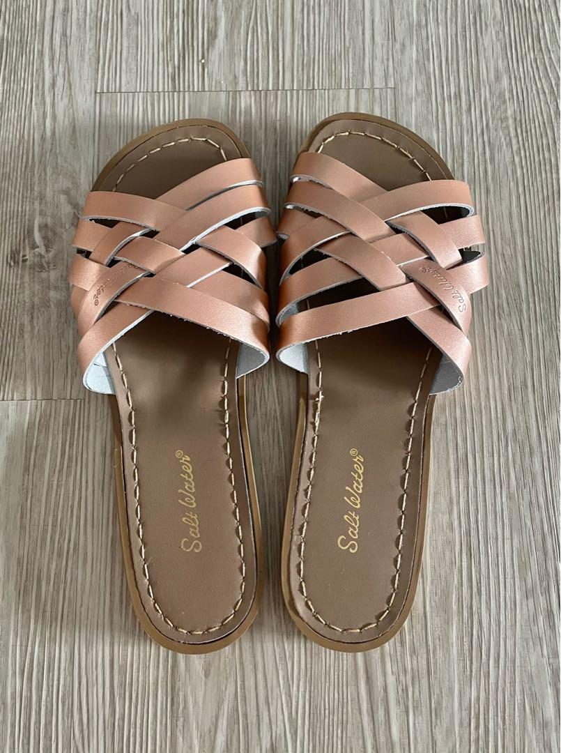 Saltwater sandals rose gold Women s Fashion Footwear Sandals on