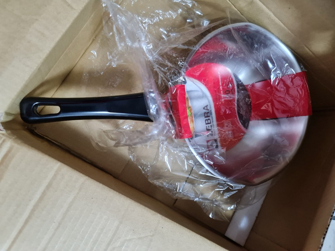 Saucepan steel zebra, Furniture & Home Living, Kitchenware & Tableware