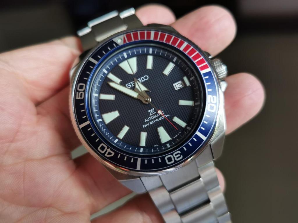 Seiko Samurai Pepsi Fullset Like New Luxury Watches on Carousell