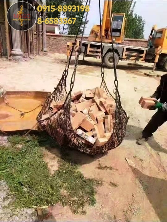 Single Strand Steel Wire Cargo Net 2 Meters x 2 Meters 1 Ton Capacity