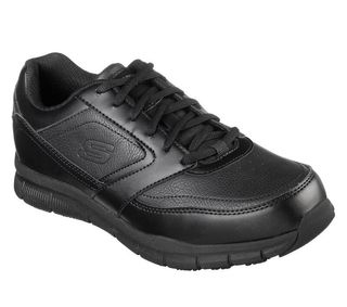 All black non slip sale shoes