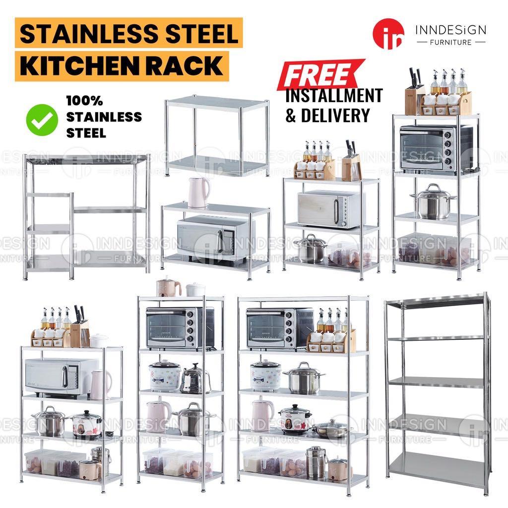 Stainless Steel Kitchen Rack / Aluminum Rack, Furniture & Home Living