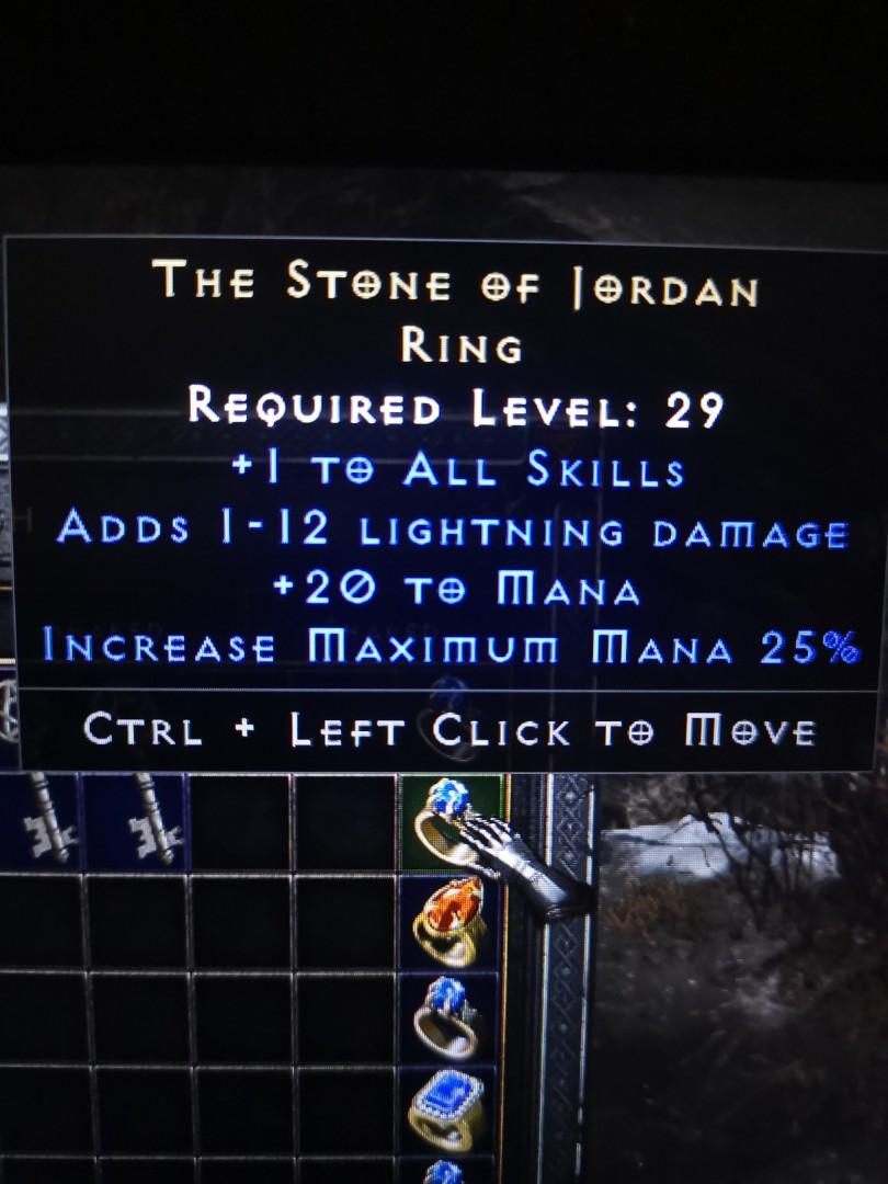ilt dine type Stone of Jordan SOJ D2R, Video Gaming, Video Games, Others on Carousell