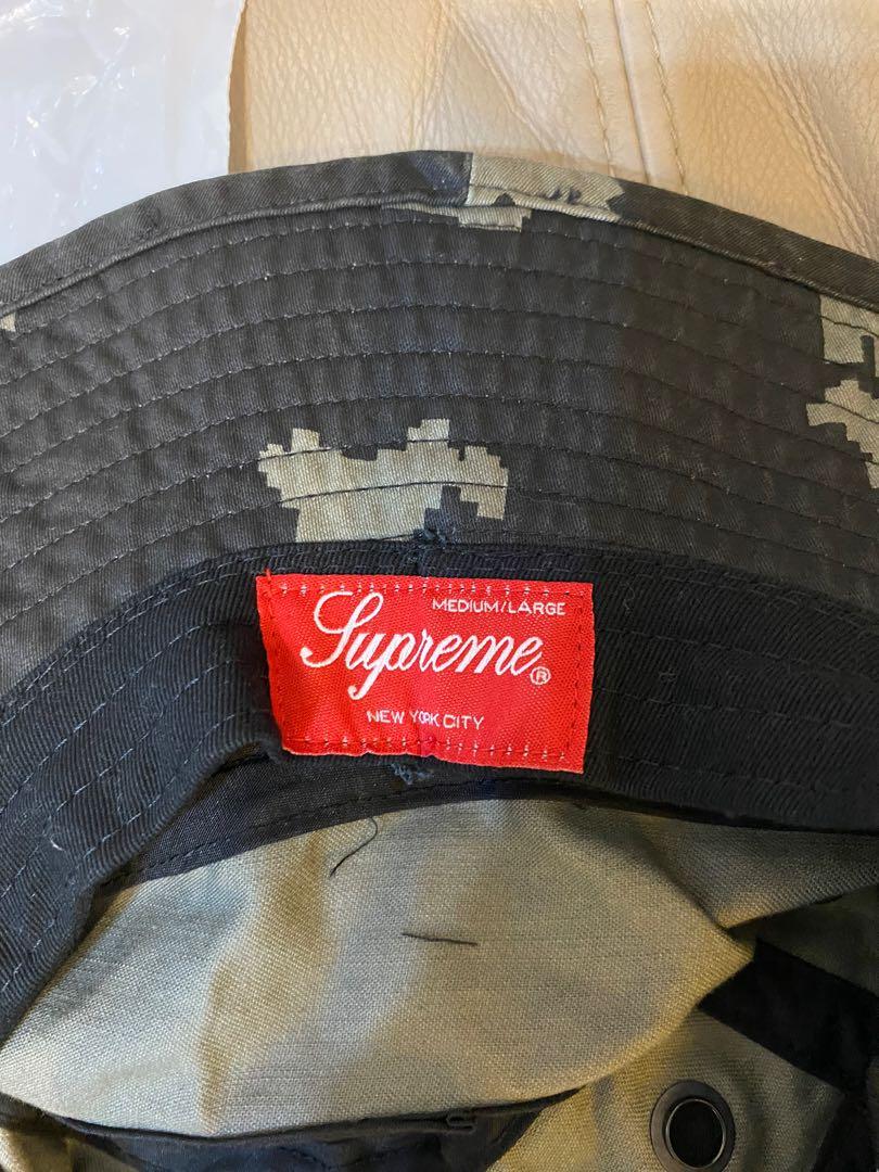 Supreme Military Boonie FW21 Black Russian Camo M/L, 男裝, 手錶及