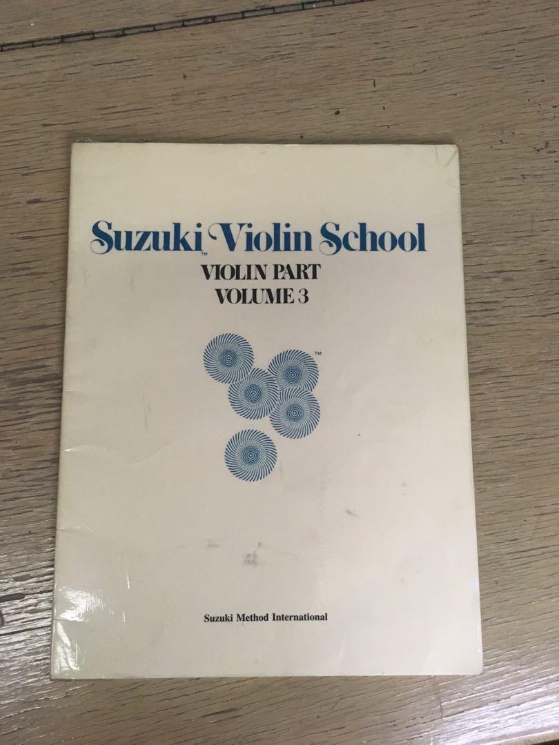 SUZUKI violin school Violin Part Volume 1 to 3, Hobbies & Toys, Music & Media, Music Scores on