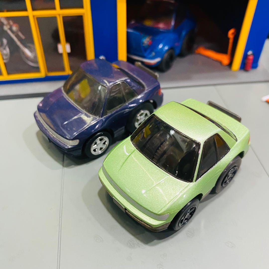 Takara Tomy Tomica Choro Q Nissan Silvia S13 Set 日產飛雞一對頭文字d 池谷浩一郎用車款 興趣及遊戲 玩具 遊戲類 Carousell