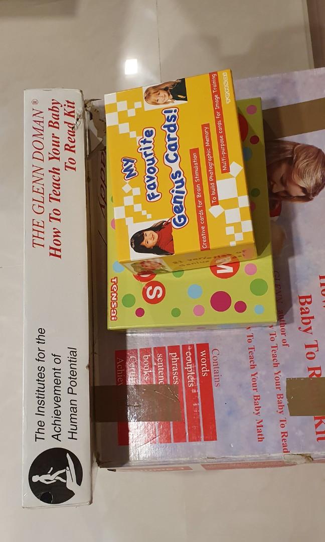 The Glenn Doman Flashcards set + Shichida method flashcard set., Babies