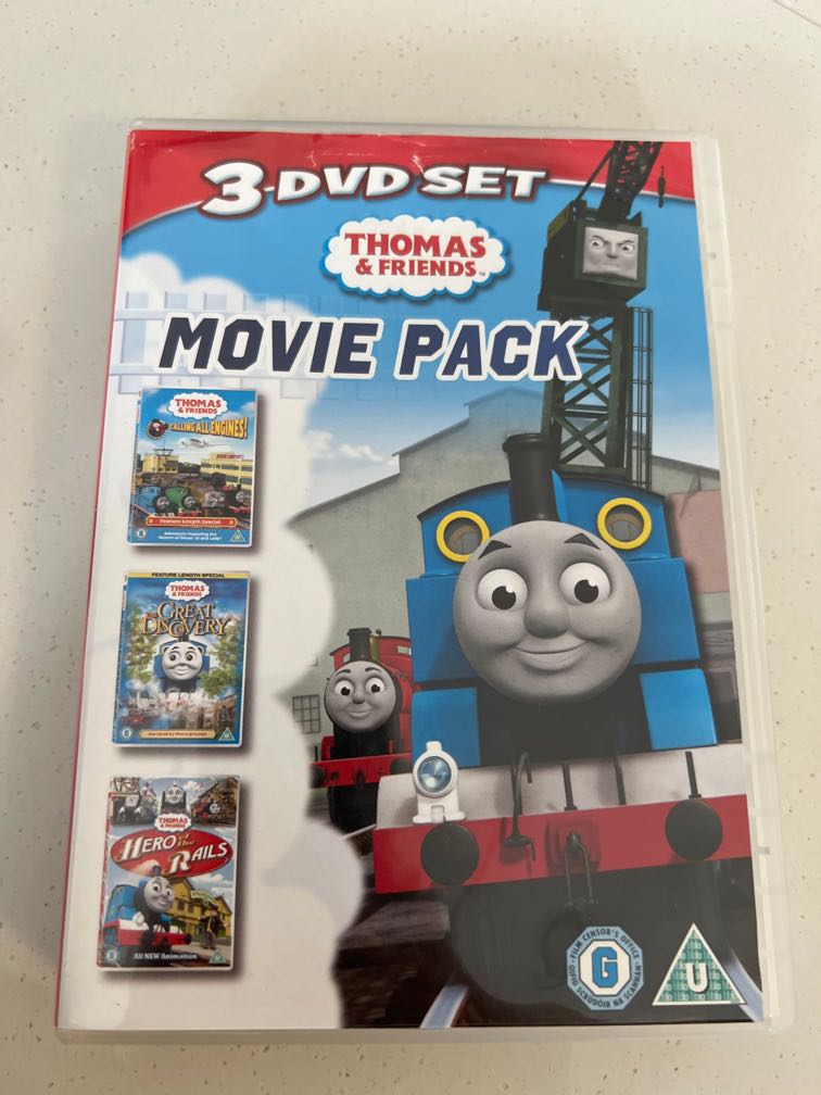 Thomas and friends 3 movie DVD set, Hobbies & Toys, Music & Media, CDs & DVDs on Carousell