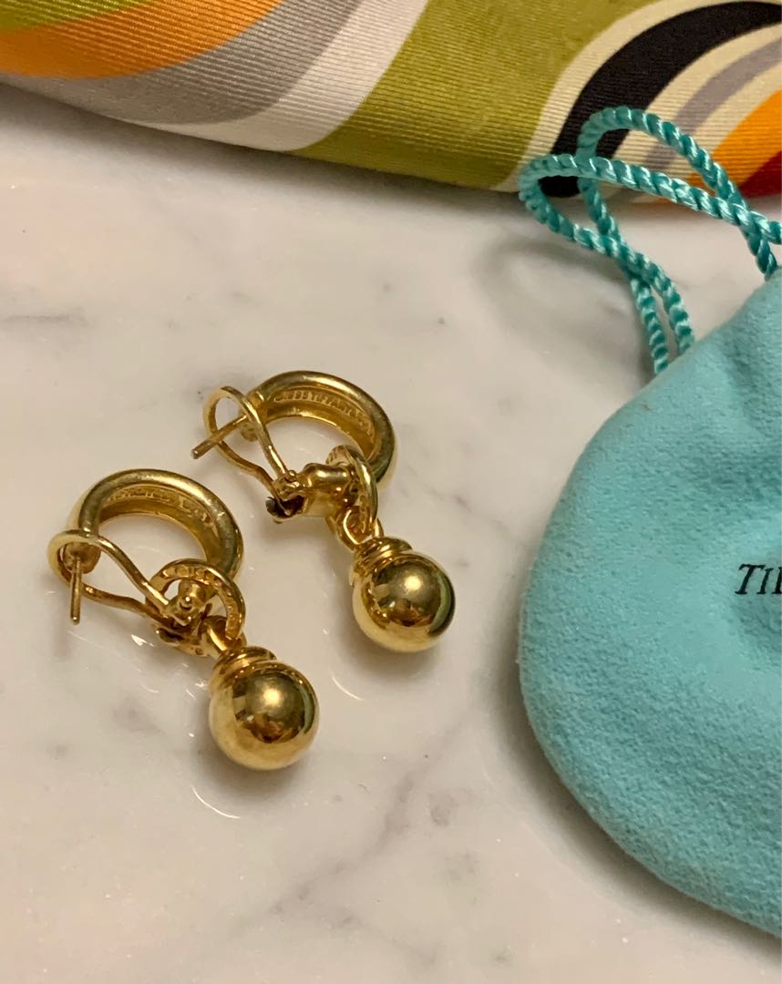 Tiffany Co Fascination Ball Creolla Earrings Women s Fashion