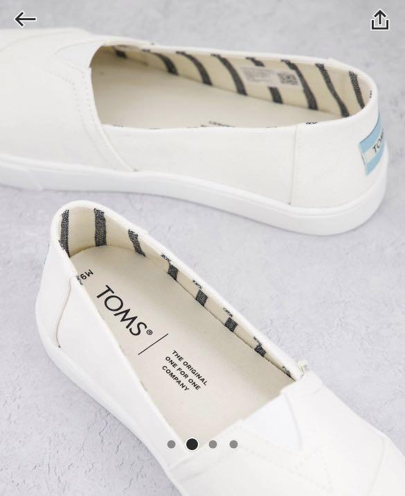 Toms white shoes