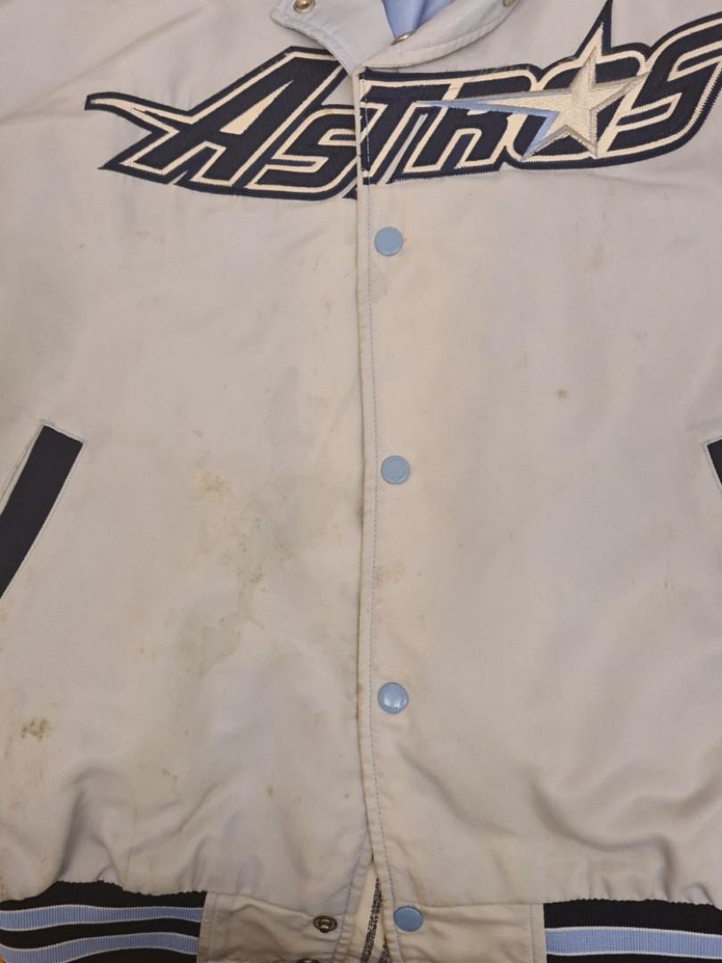 Vintage Houston Astros clara leather Baseball Jacket, XS