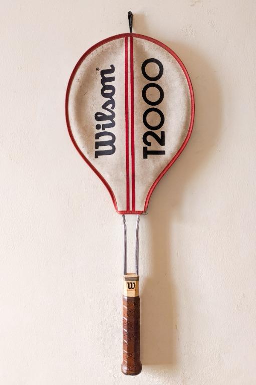 Vintage Wilson T2000 Tennis Racquet Steel Racket With Cover for sale online 