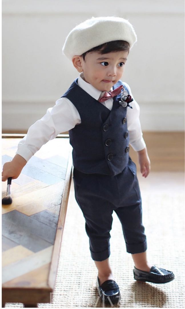 Flower boy top wedding dress
