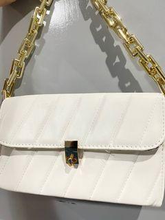 White chain bag