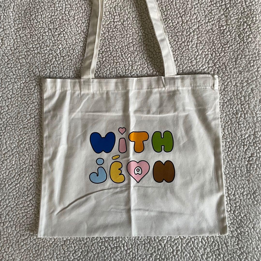With Jean Tote Bag Bubbles