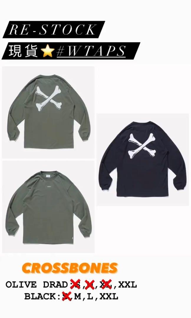 WTAPS AW21 CROSSBONES Tee, 男裝, 上身及套裝, T-shirt、恤衫、有領衫