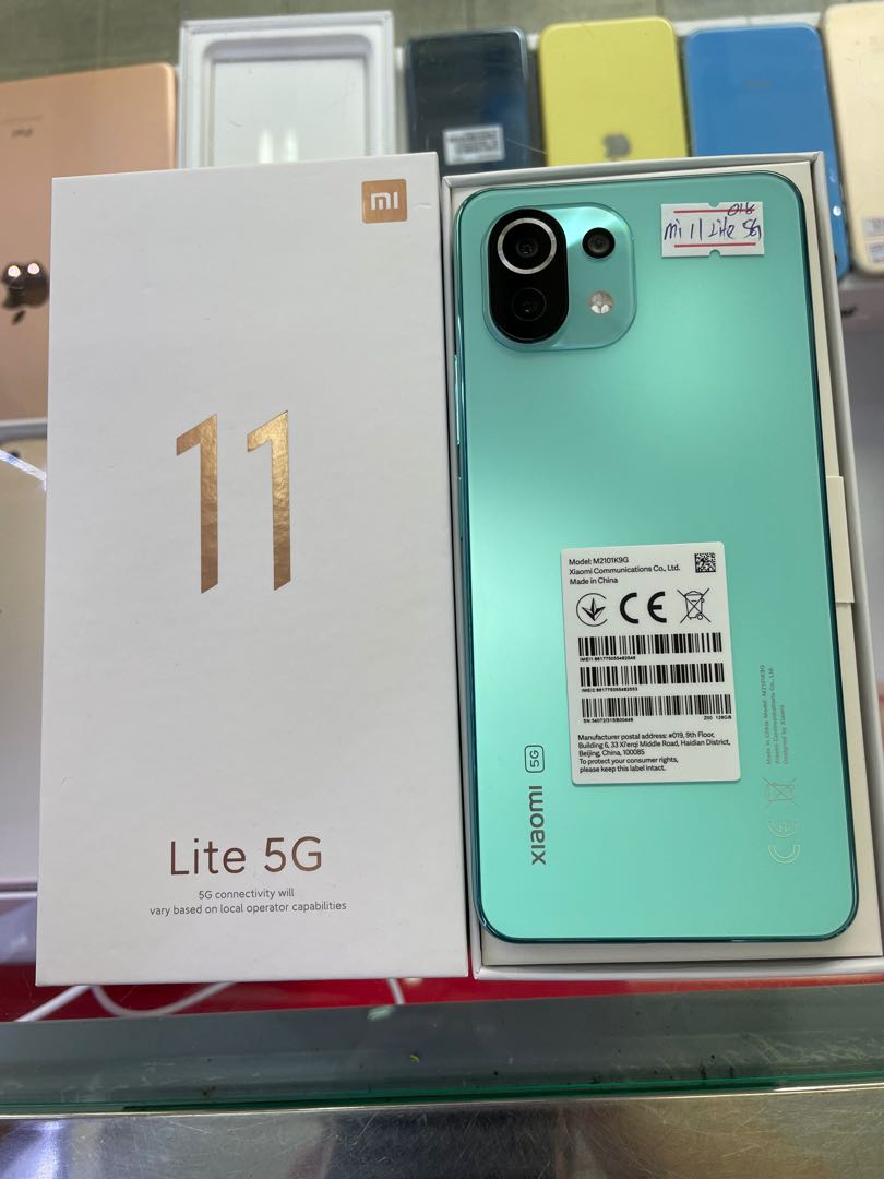 スマートフォン/携帯電話 スマートフォン本体 Xiaomi Mi 11 Lite 5G (Mint Green) Used, Mobile Phones & Gadgets 