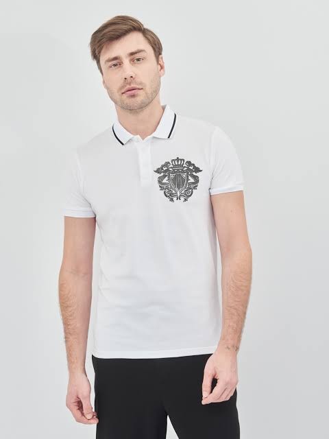 Zara men white polo shirt, Fesyen Pria 
