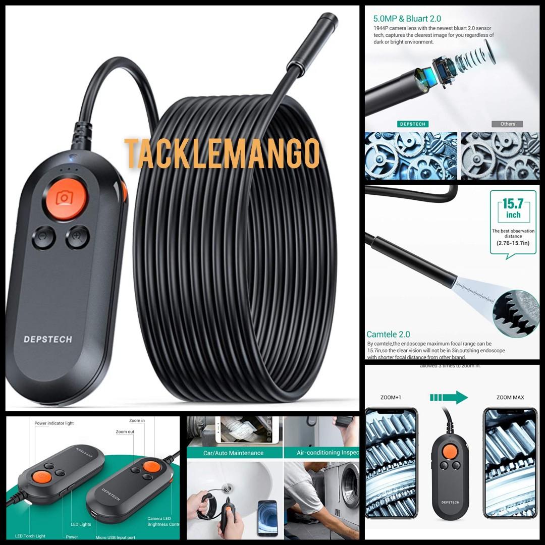 5m Cable WiFi Network Borescope Inspection Endoscope Camera Remote Control Function IP67 6 LEDs for Smartphones 5m Cable WiFi Network Borescope Inspection Endoscope Camera Remote Control Function IP67 6 LEDs for Smartphones