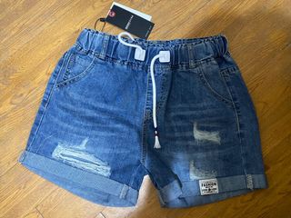 包郵 牛仔短褲 全新 橡筋頭 denim short jeans64221139801090110