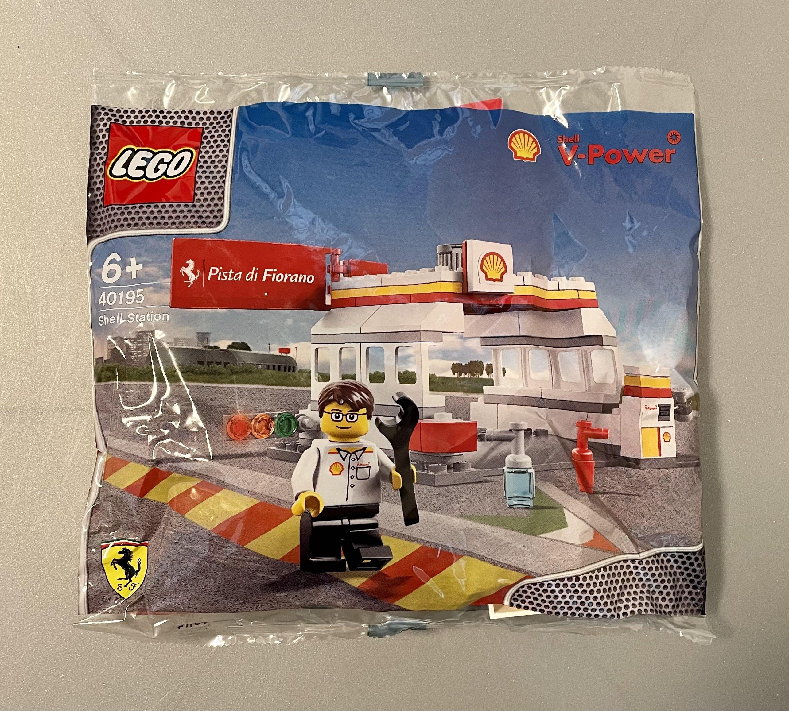 全新 樂高 LEGO 40195 The New Shell V-power Collection Ferrari Shell Station ...