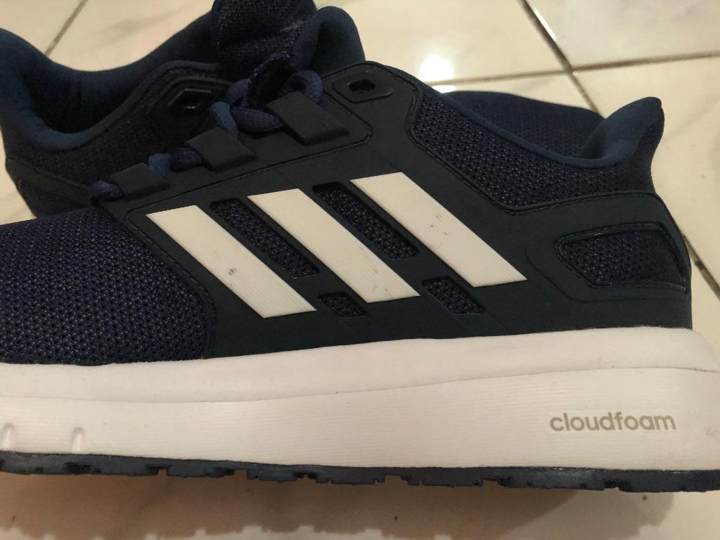 ADIDAS CLOUDFOAM Men s Navy Blue and White Men s Fashion