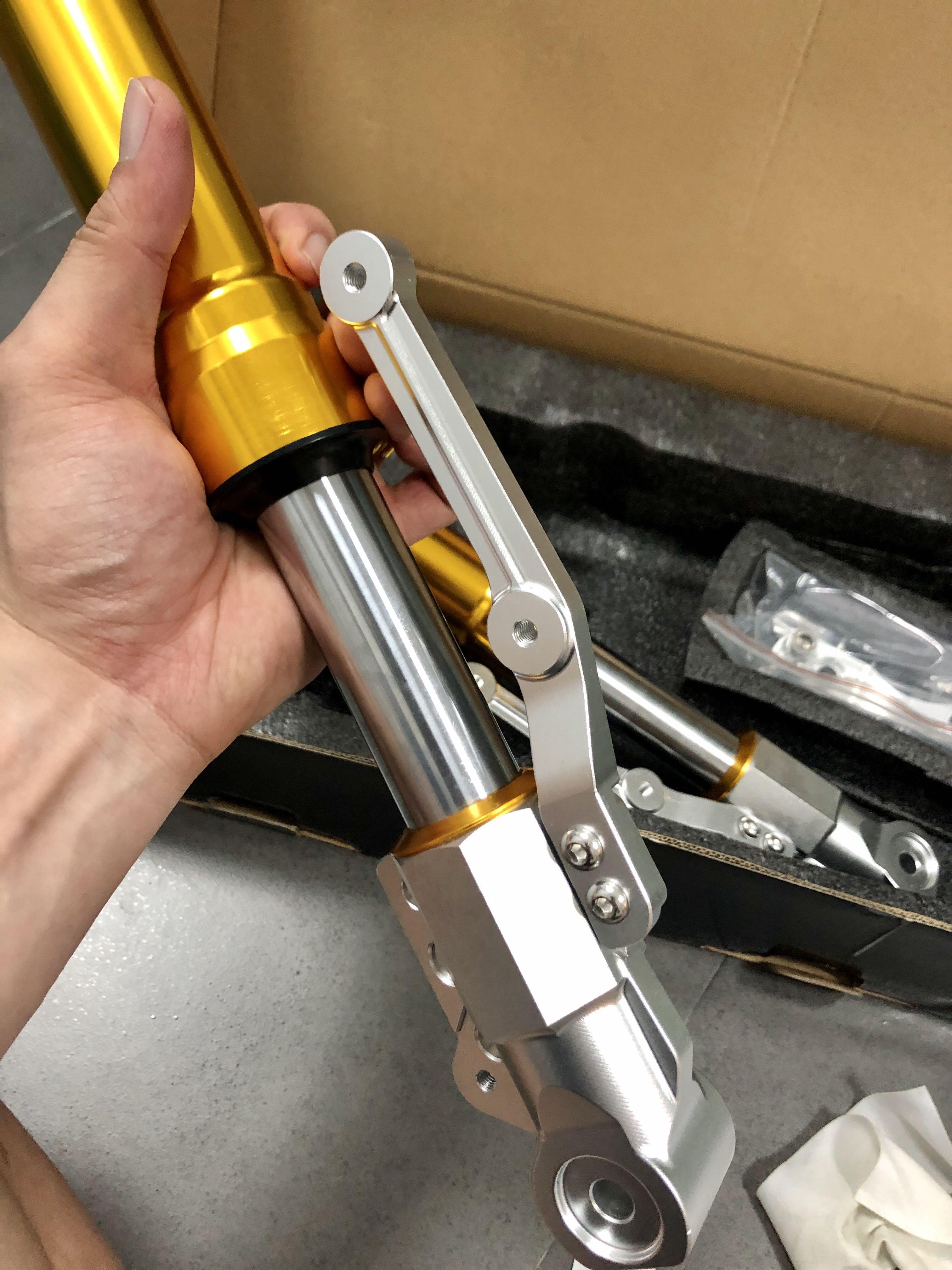  Aerox  155  USD Inverted Gold Fork  Ohlins Technology 