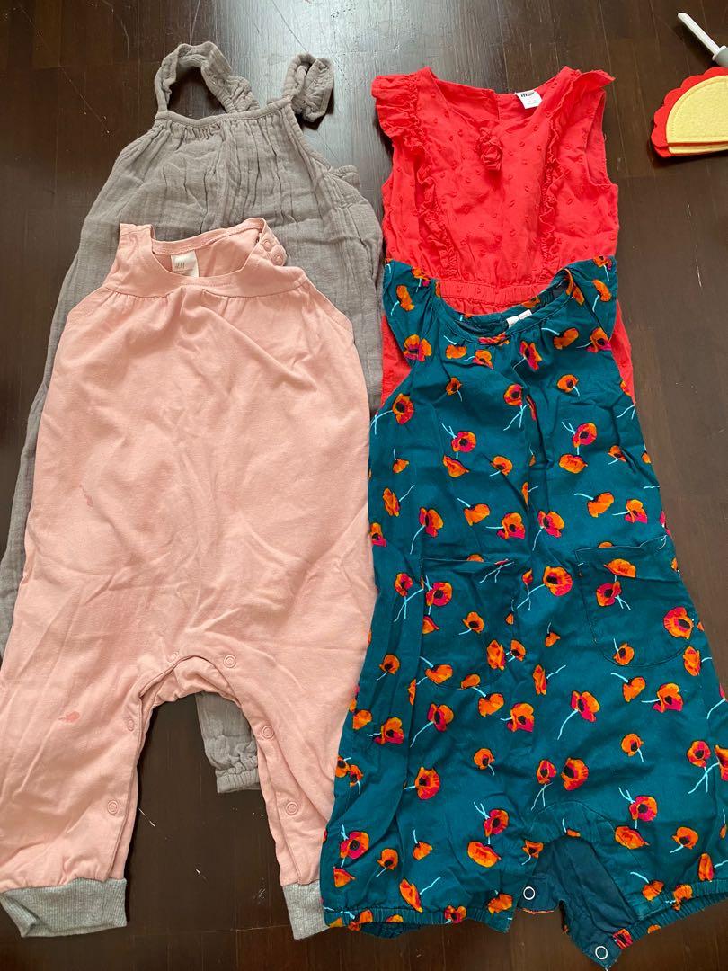 All 4 for RM45 Baby Girl Jumpsuit Playsuit, Babies & Kids, Babies