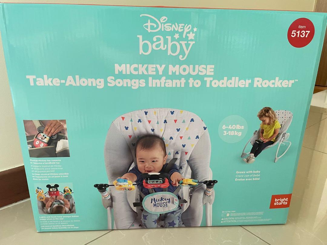 Baby Rocker Disney Rocker Mickey Mouse TakeAlong Songs Infantto