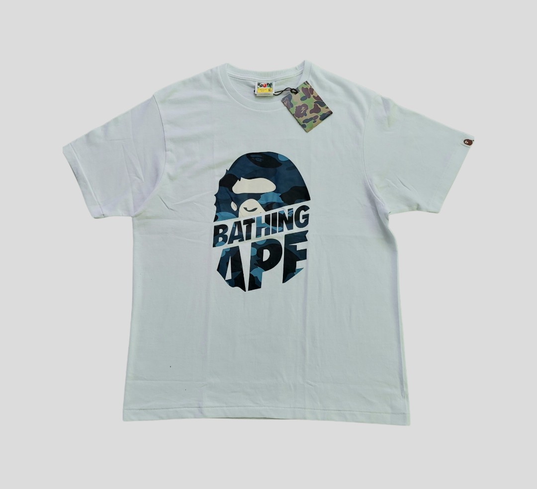 Bape Color Camo Peek Ape Head Tee Men S Fashion Tops Sets Tshirts Polo Shirts On Carousell