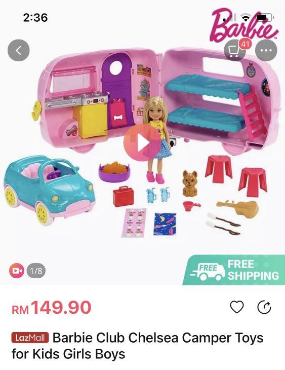 Barbie and sales chelsea camper