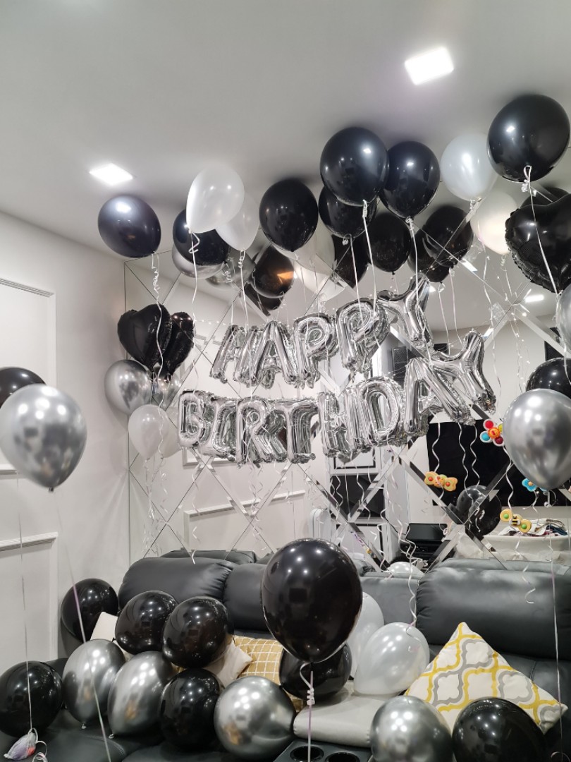 Birthday decoration, helium balloons, birthday helium balloon, birthday