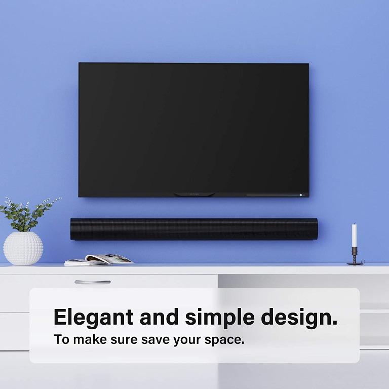 Black Sesame Soundbar Wall Mount Bracket for Sonos Arc Sound Bar