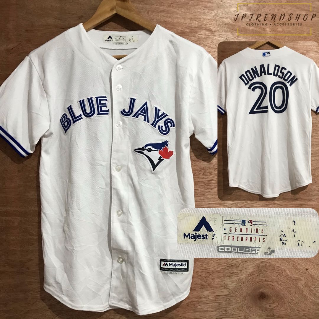 Toronto Blue Jays Jersey #20 Donaldson Majestic Blue Shirt Size Boys M MLB