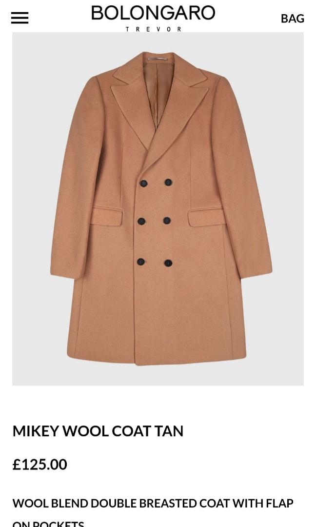 Bolongaro trevor mikey wool coat clearance