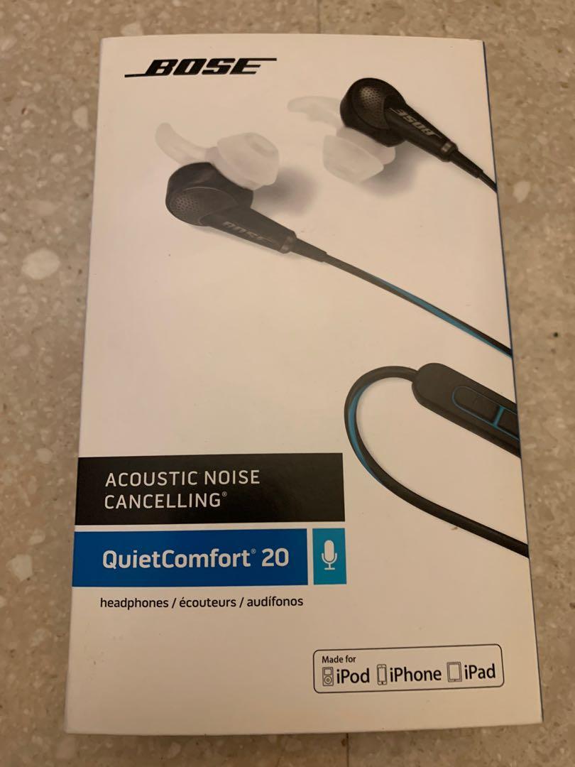 Bose Quiet Comfort 2.0 acoustic noise cancelling earphones Audio Headphones Headsets on Carousell