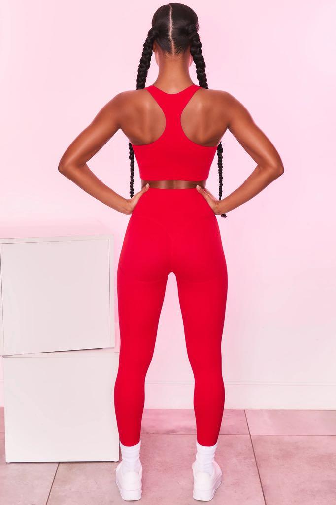 Red activewear clearance set
