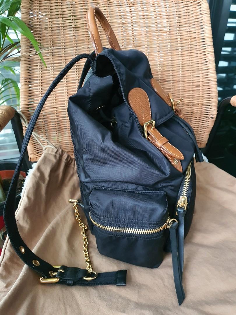Burberry Technical Nylon Medium Rucksack Backpack Bag