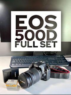 Canon EOS 500D full set (negotiable)