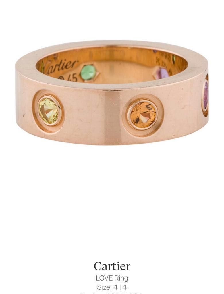 Cartier ring with top stone