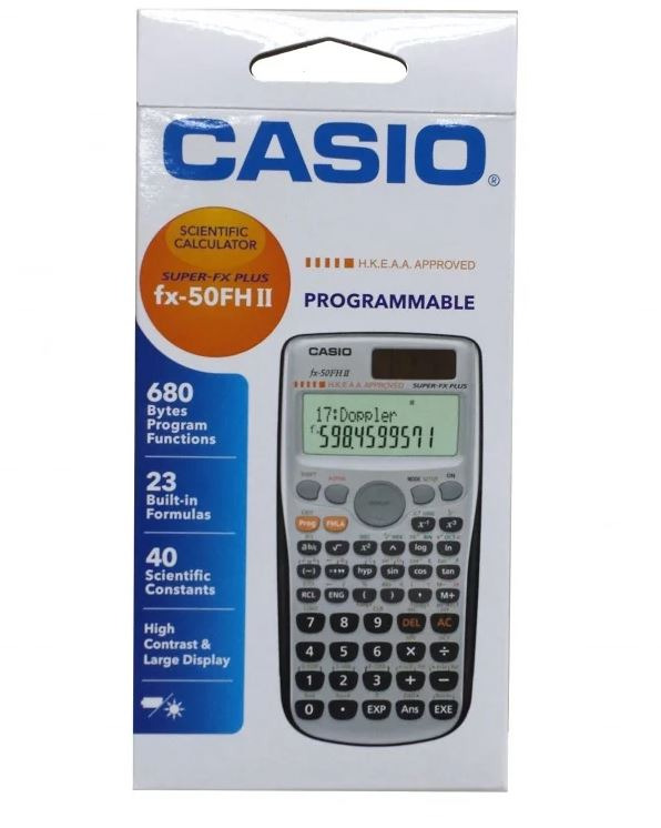 Casio calculator fx 50fh ii deals
