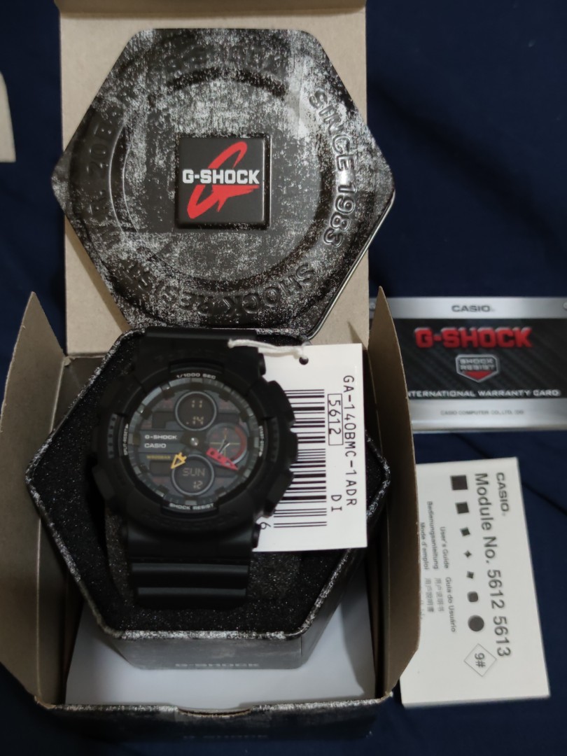 Casio G SHOCK GA 140BMC 1A Waterproof Sports Mens Black